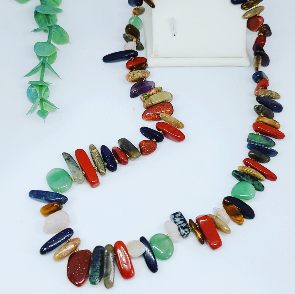 Gorgeous Natural Mixed crystals necklace 😍